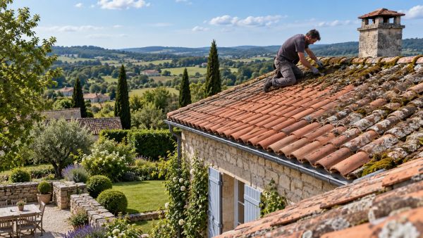 Les avantages du démoussage toiture pour un toit impeccable