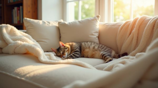 Préserver son canapé sans renoncer à son chat